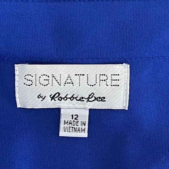 Signature by Robbie Bee Blue Dress - Picture 4 of 6